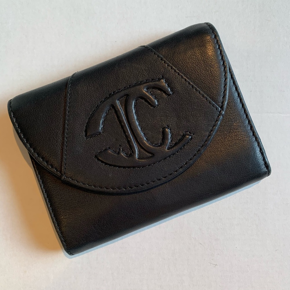 Roberto Cavalli Black Leather Wallet